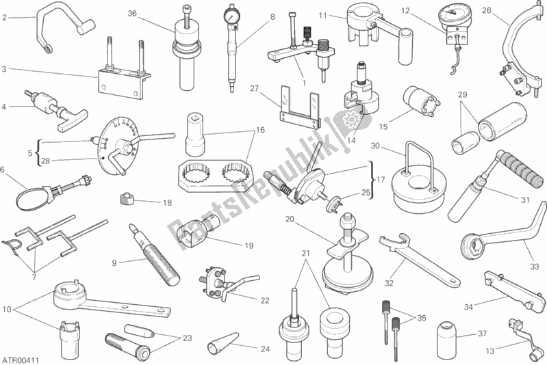 All parts for the Workshop Service Tools, Engine of the Ducati Monster 821 Dark 2020